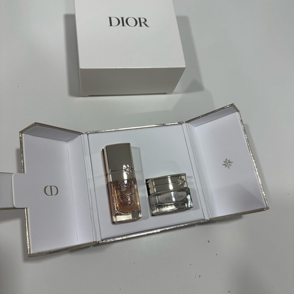 Dior Skincare Duo with Silver and Gold Hues